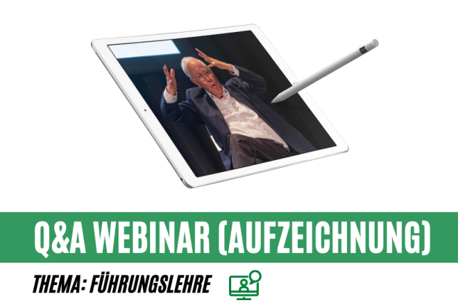 Q&A Webinar mit Dr. Blocher zum Thema Führungslehre